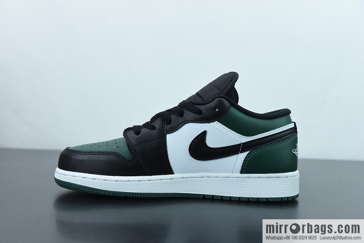 Air Jordan 1 Low black and green toes AJ1 Joe 1 low-top cultural basketball shoes, item number: 553558-371