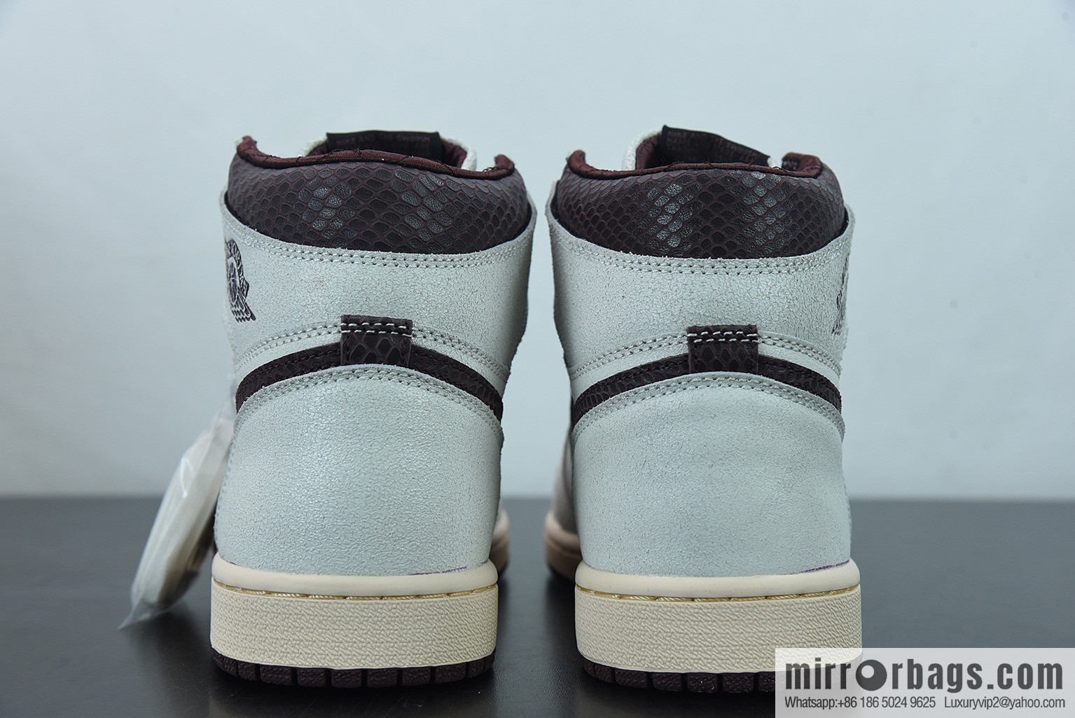 A Ma Maniére x Air Jordan 1 AJ1 Joe 1 gray-brown snake pattern, burst pattern, joint high-top man item number; DO7097-100