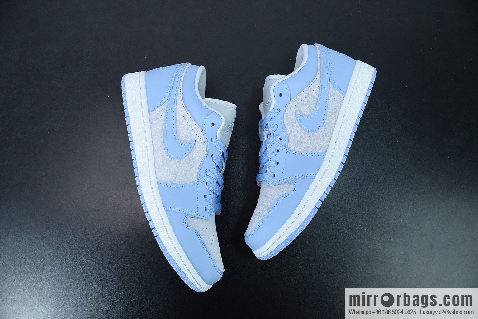 Air Jordan 1 Low AJ1 Joe 1 University blue ice blue gray, low-top casual board shoes, item number: DC0774-050