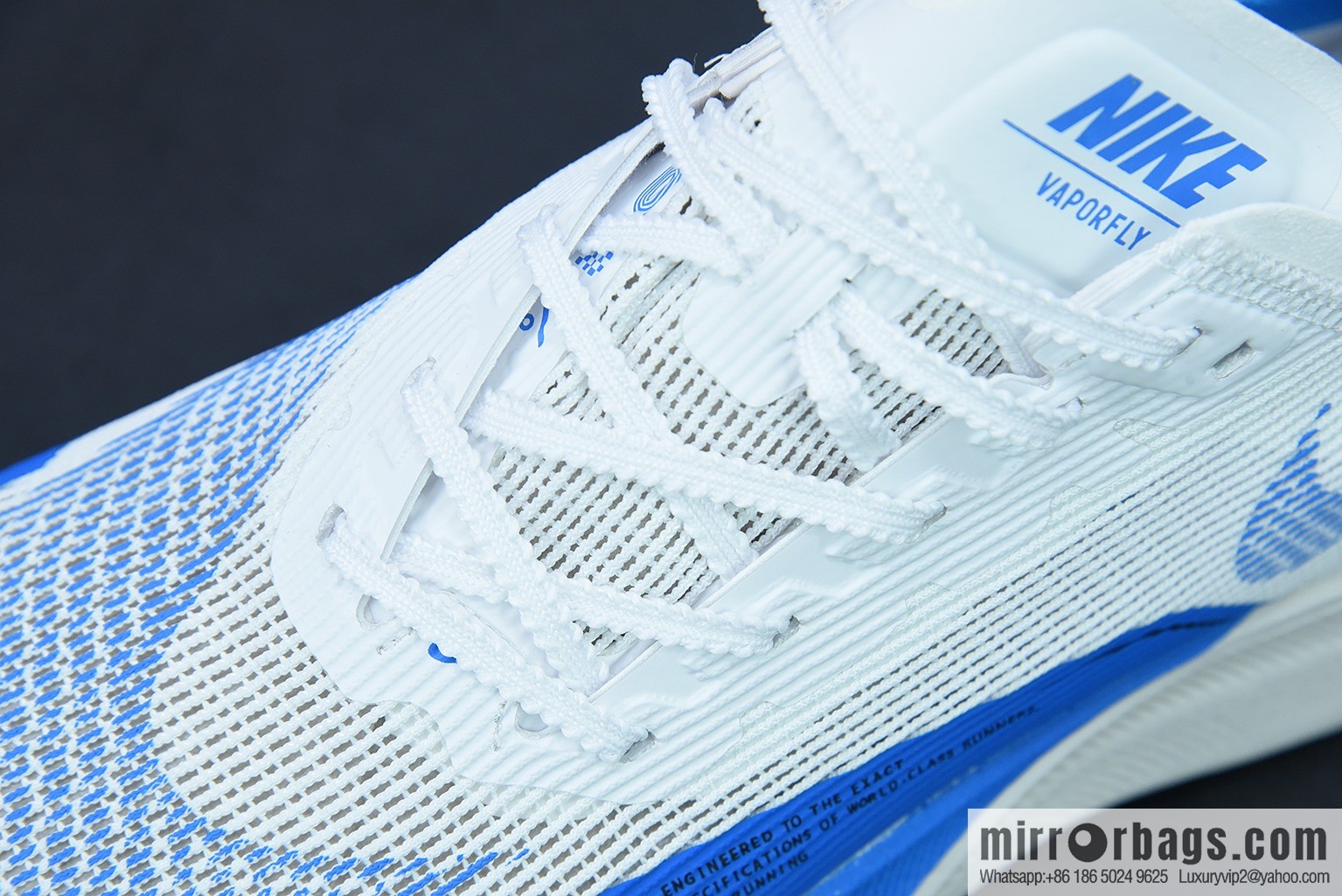 Nk ZoomX Vaporfly NEXT% 2 marathon knit breathable sports shoes, white and blue CU4111-102