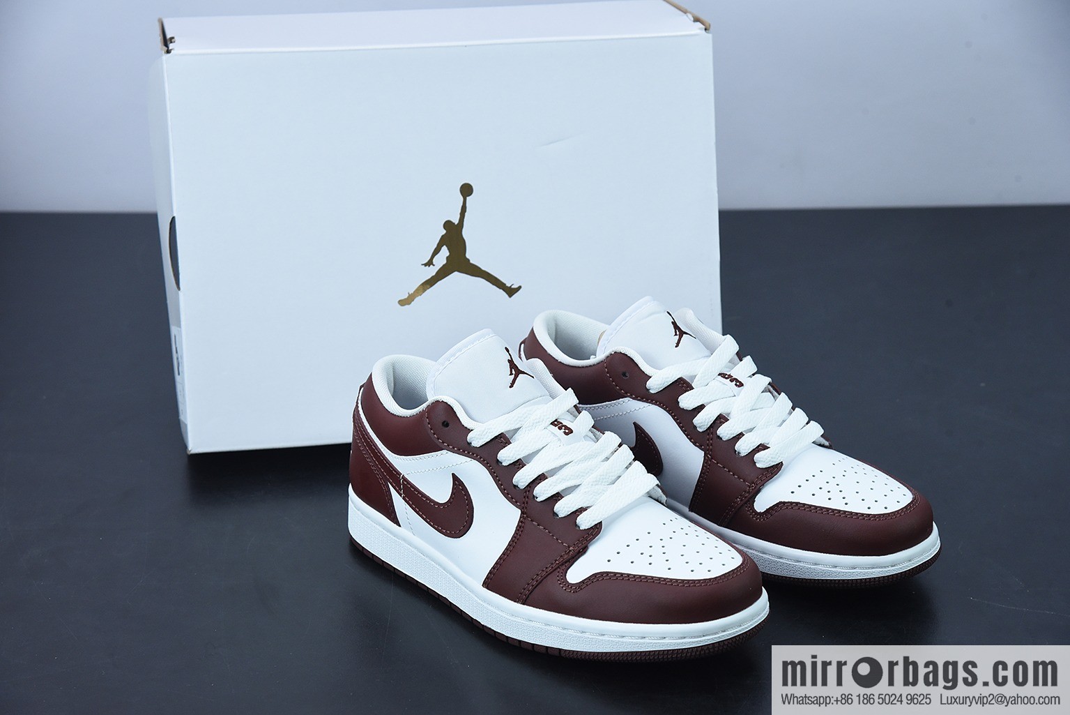 0D9D3 inspected version AJ1 Low Joe 1 burgundy white, low top basketball shoes DC0774-116
