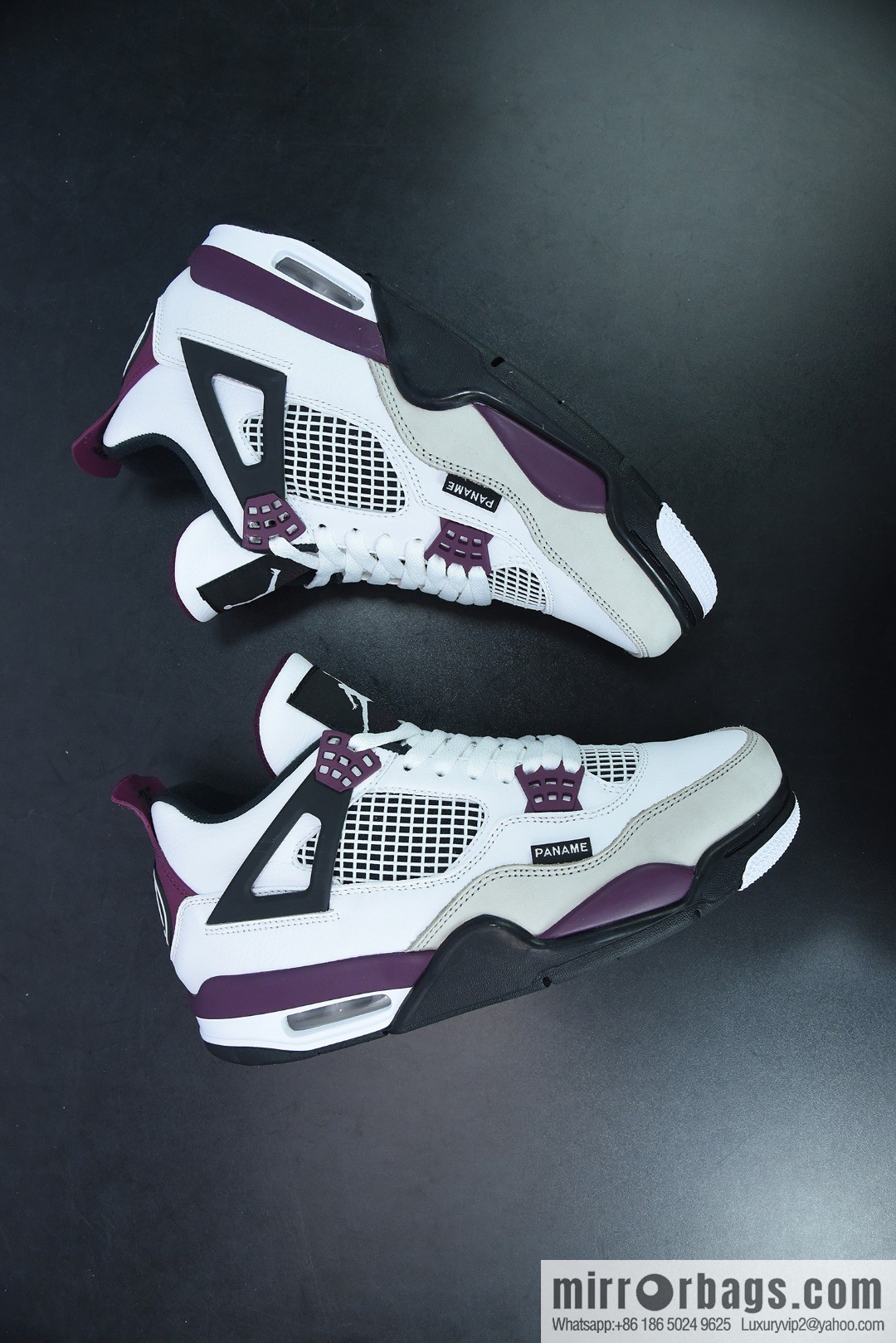 AJ4 Jordan 4th generation basketball shoes/burgundy white Paris, Saint-Germain joint men's sneakers item number: CZ5624-100