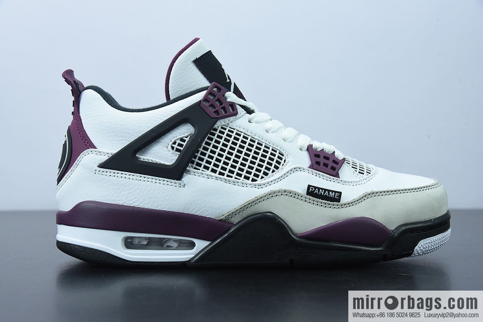AJ4 Jordan 4th generation basketball shoes/burgundy white Paris, Saint-Germain joint men's sneakers item number: CZ5624-100