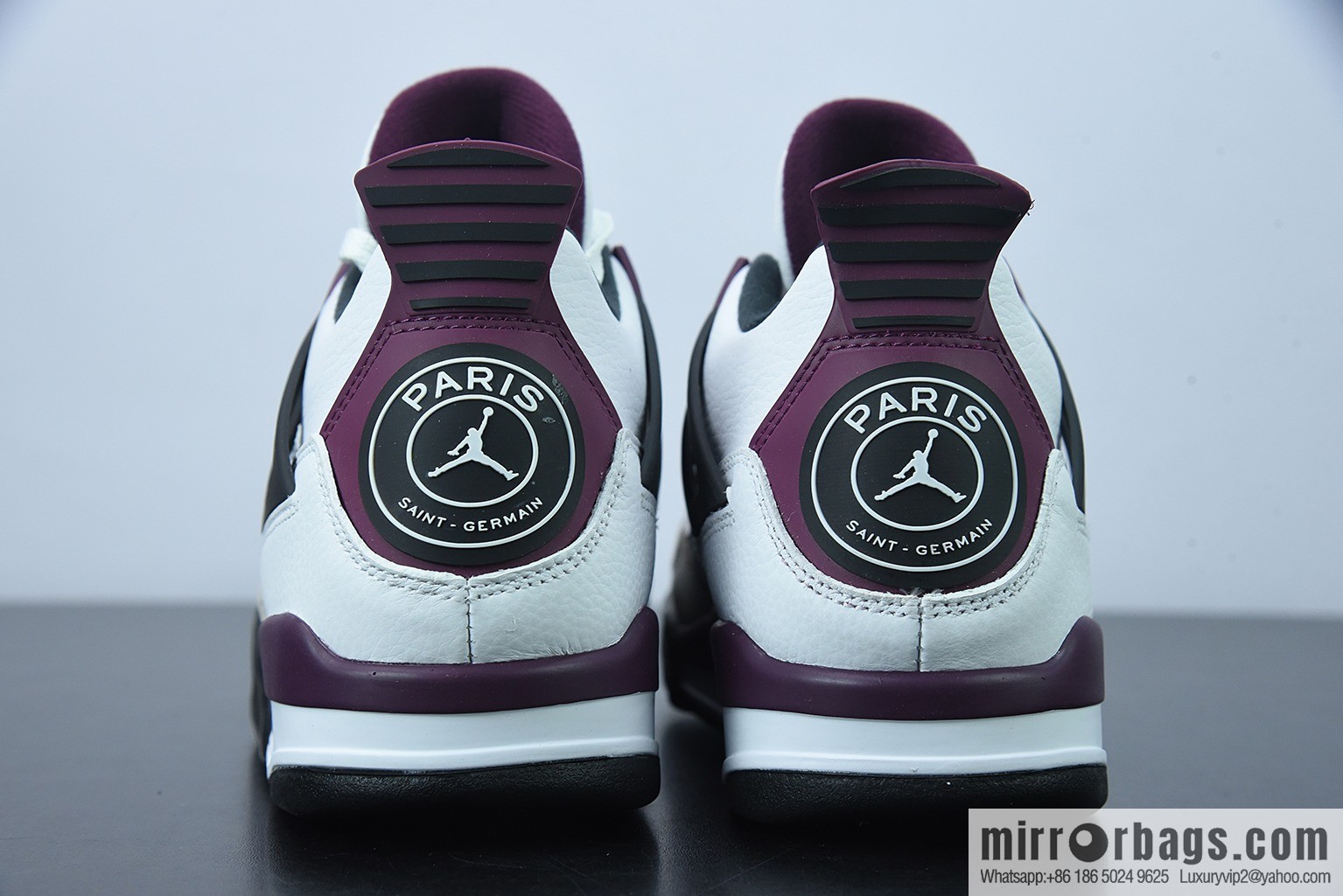 AJ4 Jordan 4th generation basketball shoes/burgundy white Paris, Saint-Germain joint men's sneakers item number: CZ5624-100