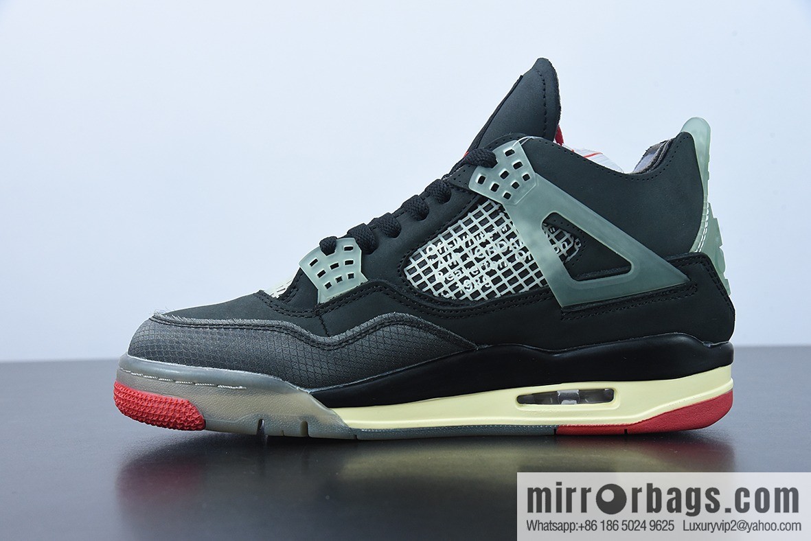H05N3 Off-white x Air Jordan 4 AJ4 Joe 4 OW joint AJ4 Joe 4 culture basketball shoes CV9388-001
