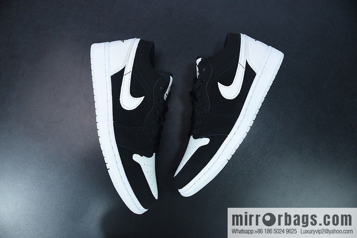Air Jordan 1 AJ1 Low-top, pearlescent white and black panda, men's shoes, item number: DH6931-001