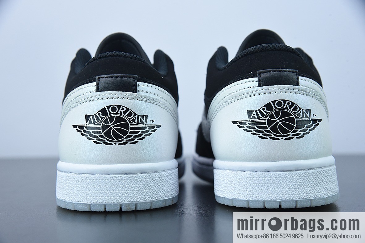 Air Jordan 1 AJ1 Low-top, pearlescent white and black panda, men's shoes, item number: DH6931-001