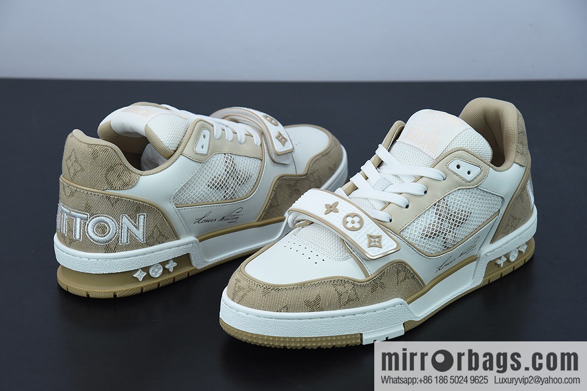 LV/Louis Vuitton 2022S limited, official latest color scheme Men's Trainer sneakers