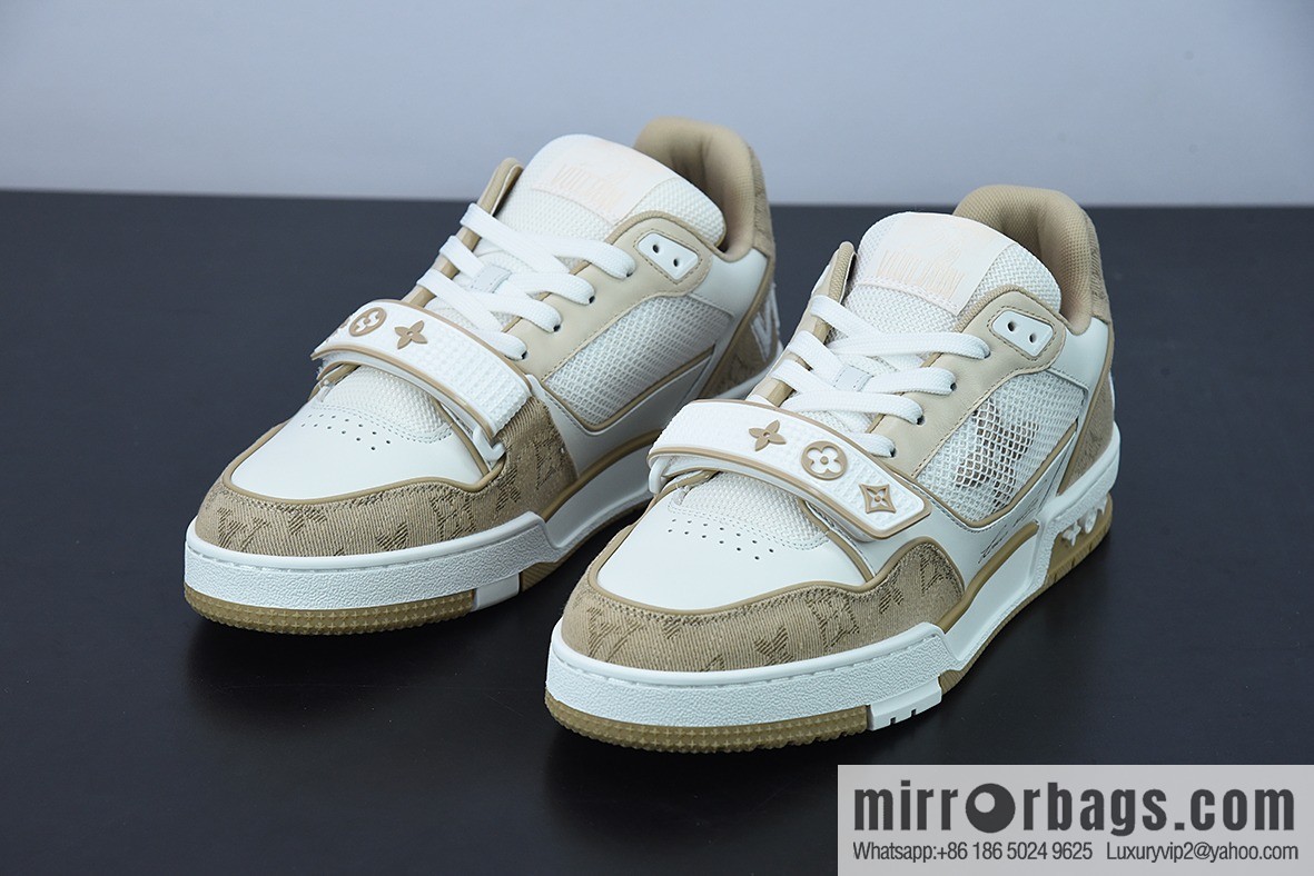 LV/Louis Vuitton 2022S limited, official latest color scheme Men's Trainer sneakers