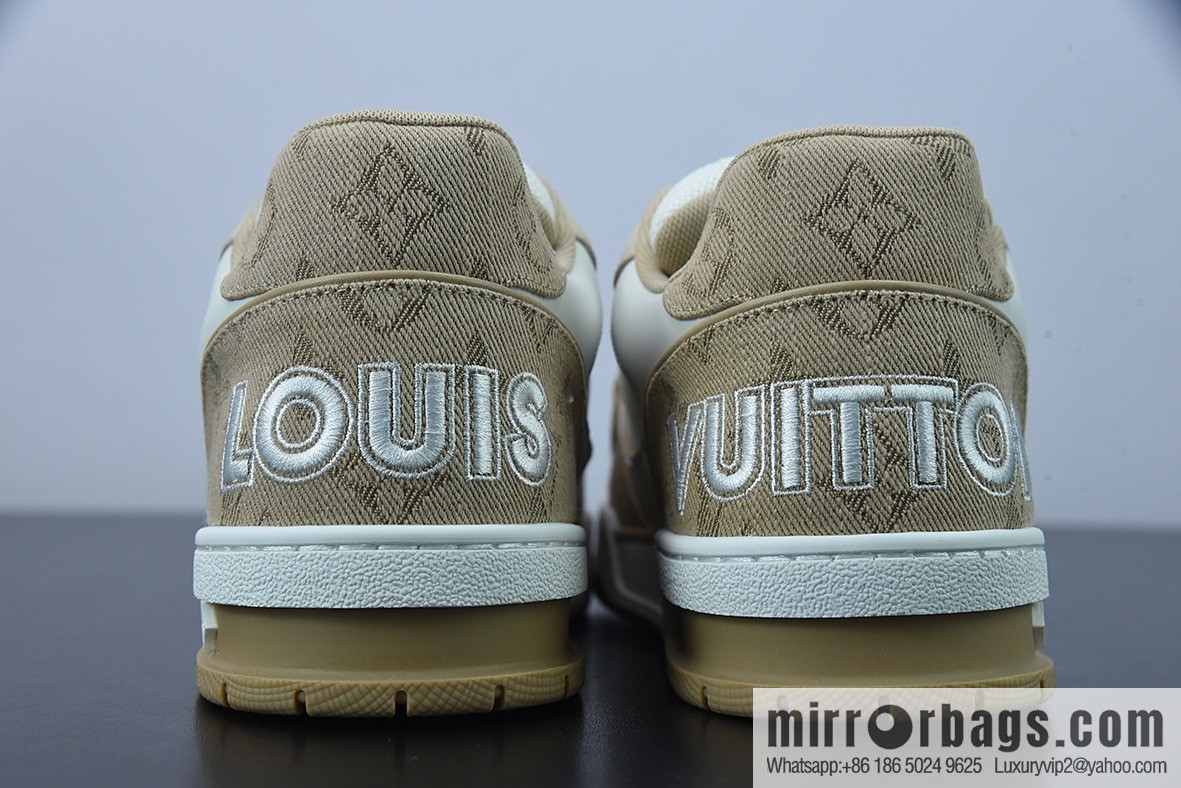 LV/Louis Vuitton 2022S limited, official latest color scheme Men's Trainer sneakers