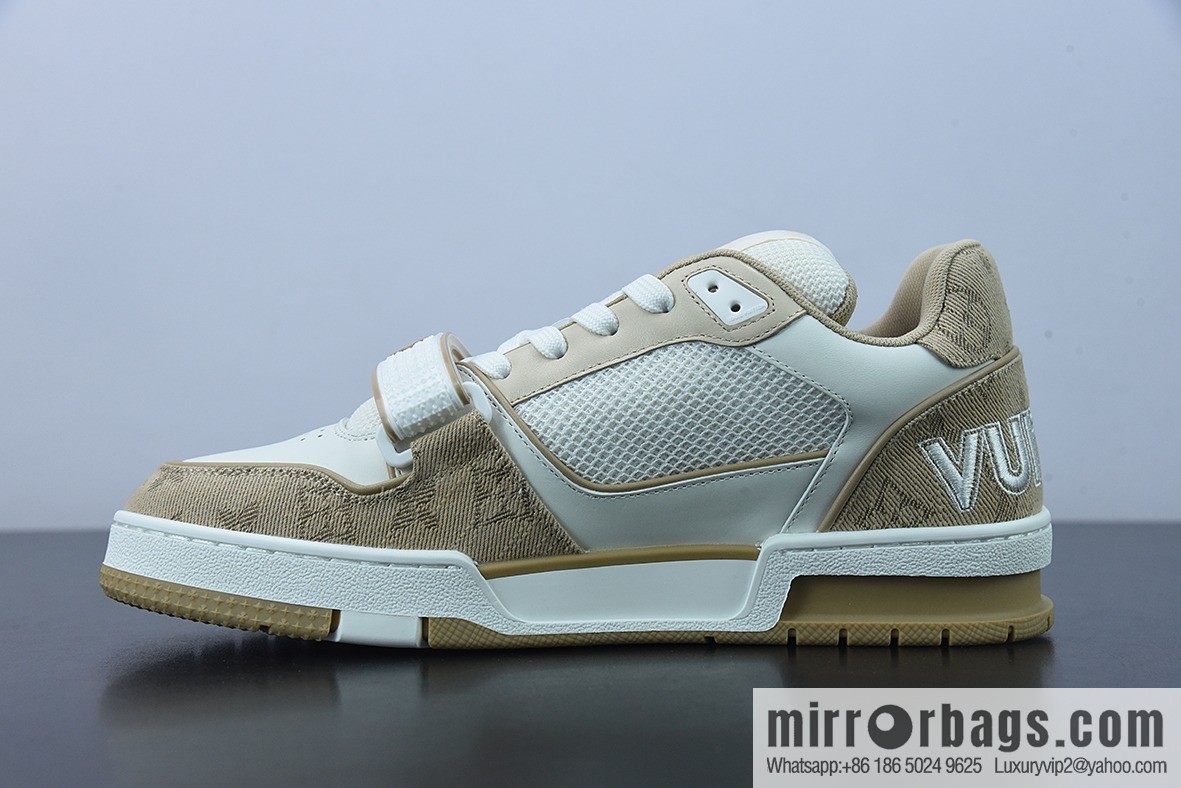 LV/Louis Vuitton 2022S limited, official latest color scheme Men's Trainer sneakers