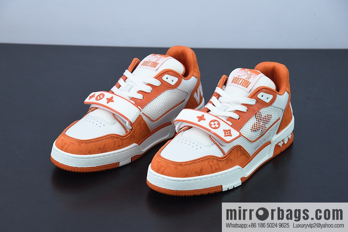 LV/Louis Vuitton 2022S limited, official latest color scheme Men's Trainer sneakers