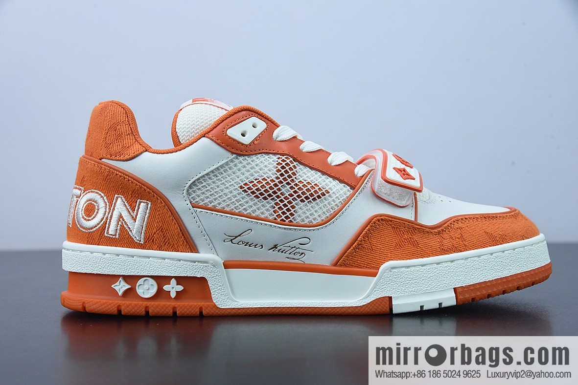 LV/Louis Vuitton 2022S limited, official latest color scheme Men's Trainer sneakers