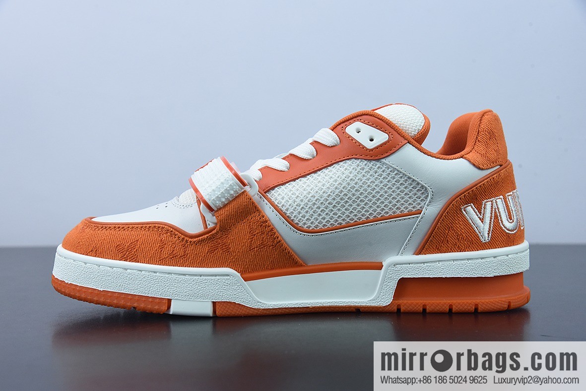 LV/Louis Vuitton 2022S limited, official latest color scheme Men's Trainer sneakers