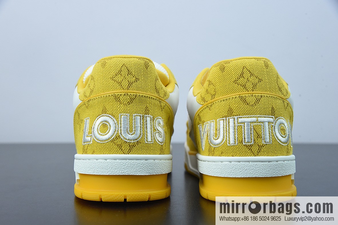 LV/Louis Vuitton 2022S limited, official latest color scheme Men's Trainer sneakers
