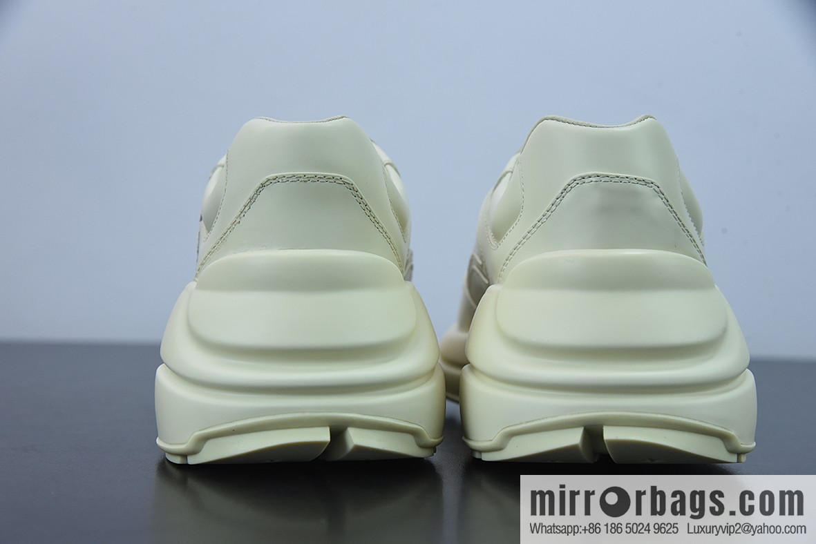 Gucci Rhyton Vintage Trainer Sneaker Gucci Daddy 5D leather (fabric) horned Vintage jogging shoes