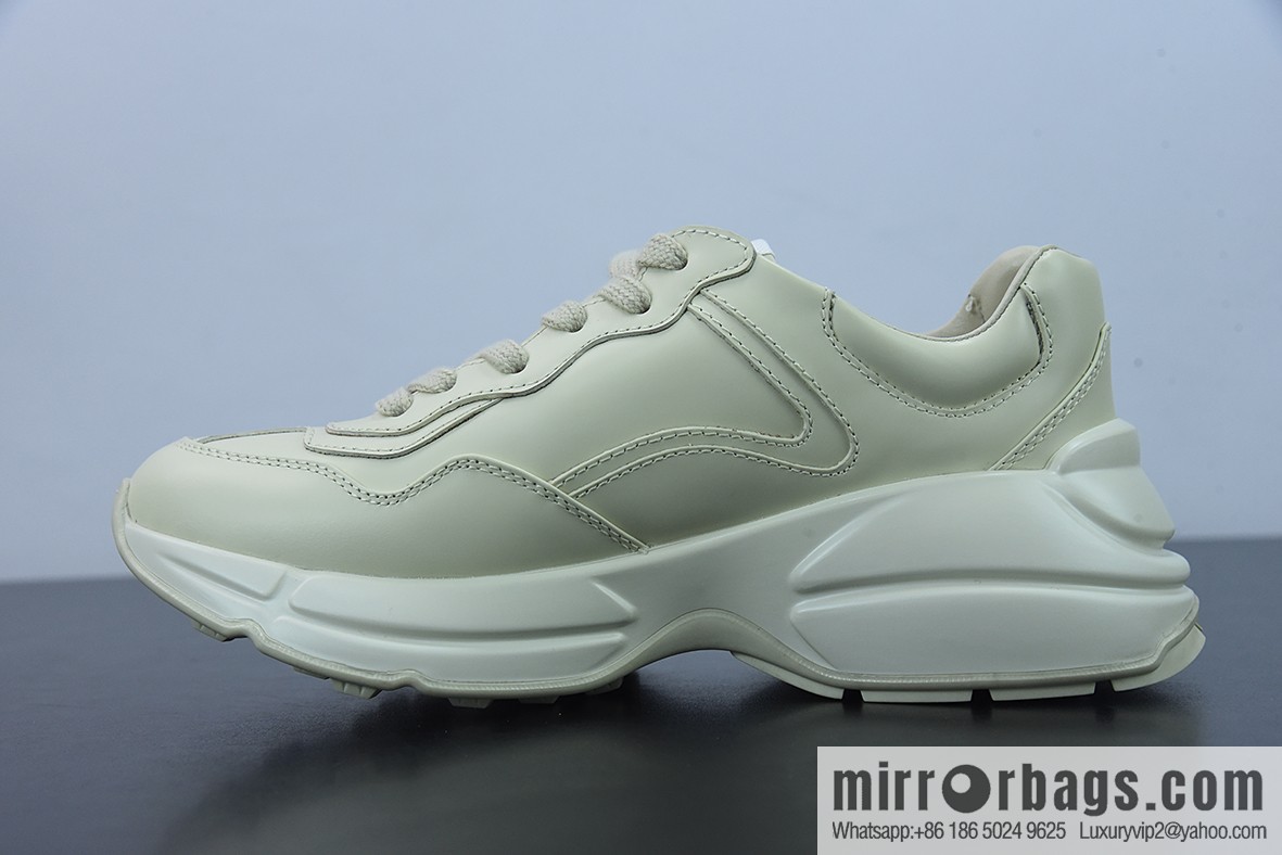 Gucci Rhyton Vintage Trainer Sneaker Gucci Daddy 5D leather (fabric) horned Vintage jogging shoes