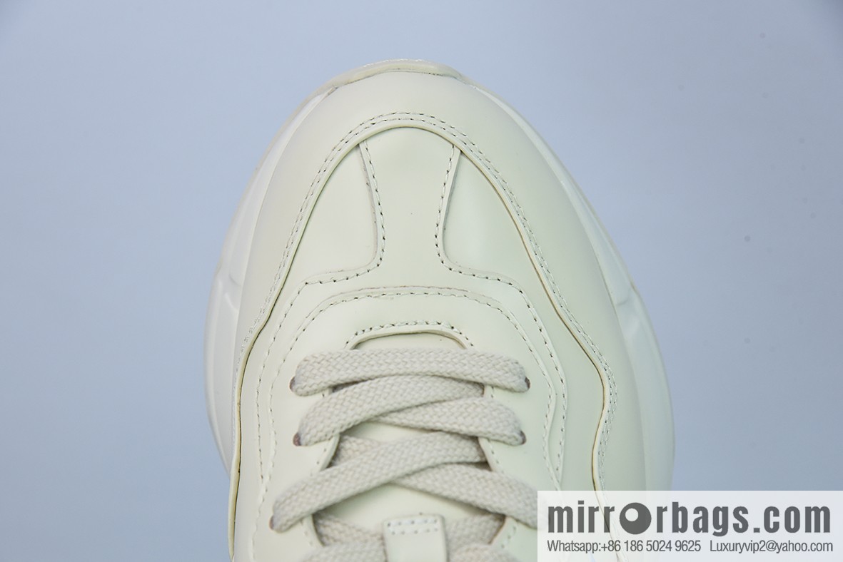 Gucci Rhyton Vintage Trainer Sneaker Gucci Daddy 5D leather (fabric) horned Vintage jogging shoes