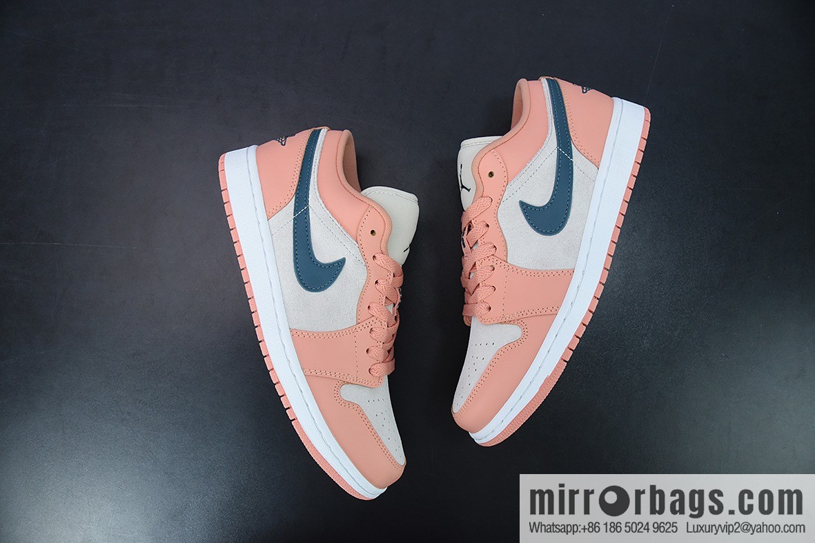 Air Jordan AJ1 Low AJ1 Joe 1 Pink and green, low-top cultural board shoes, item number: DC0774-800