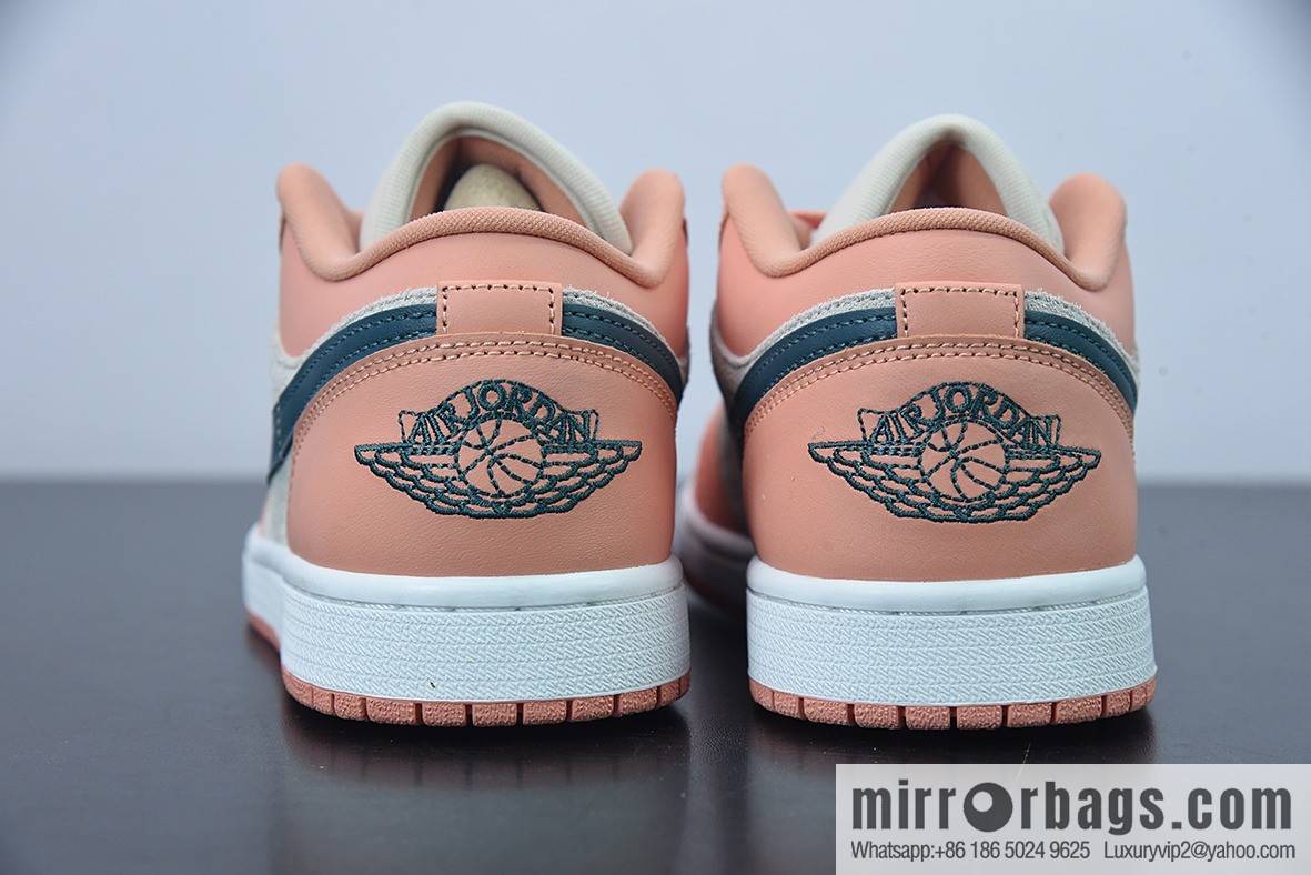 Air Jordan AJ1 Low AJ1 Joe 1 Pink and green, low-top cultural board shoes, item number: DC0774-800
