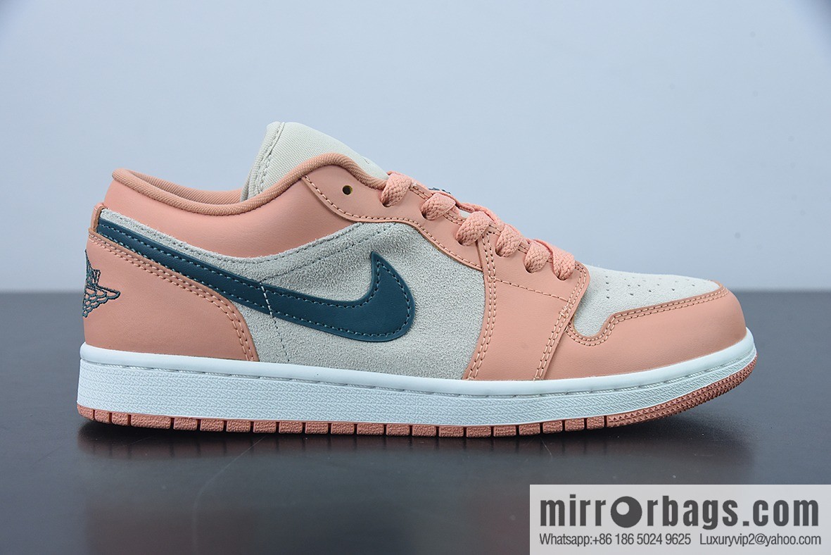 Air Jordan AJ1 Low AJ1 Joe 1 Pink and green, low-top cultural board shoes, item number: DC0774-800