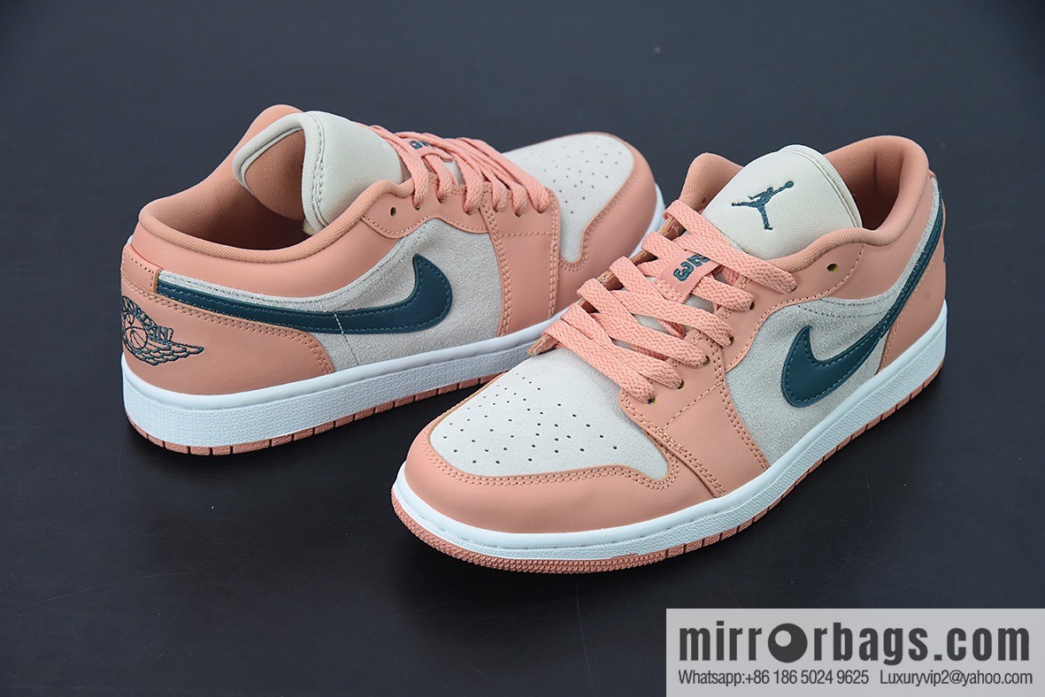 Air Jordan AJ1 Low AJ1 Joe 1 Pink and green, low-top cultural board shoes, item number: DC0774-800