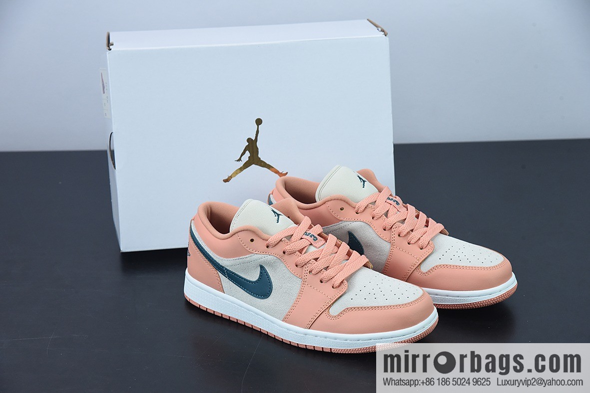 Air Jordan AJ1 Low AJ1 Joe 1 Pink and green, low-top cultural board shoes, item number: DC0774-800