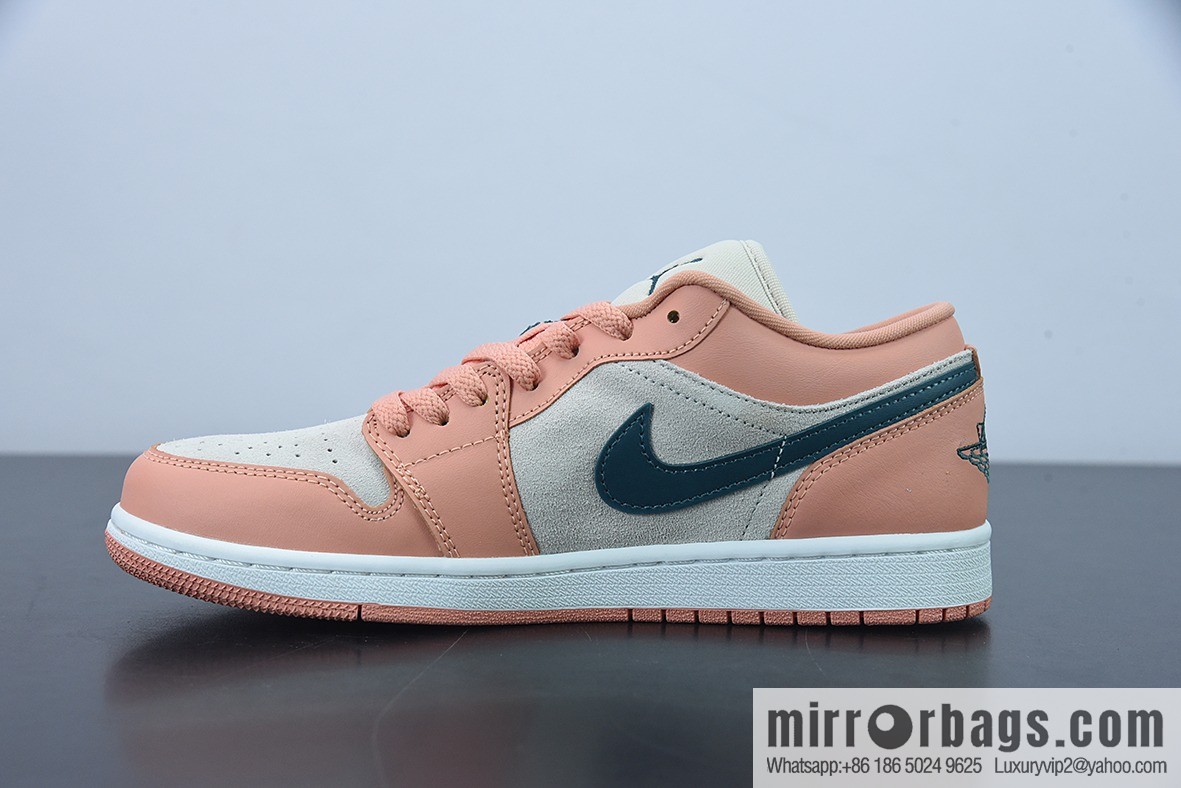 Air Jordan AJ1 Low AJ1 Joe 1 Pink and green, low-top cultural board shoes, item number: DC0774-800