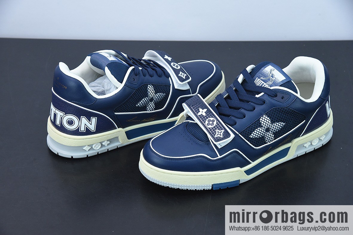 LV/Louis Vuitton 2021s LV Trainer Co-branded Men's Sneakers