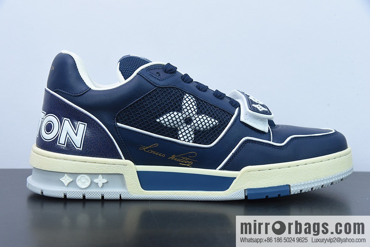 LV/Louis Vuitton 2021s LV Trainer Co-branded Men's Sneakers