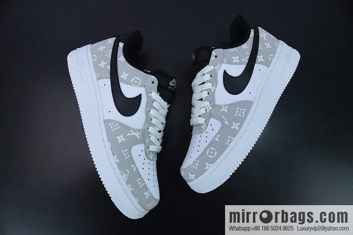 Louis Vuitton Louis Vuitton joint custom Nk Air Force 1 Low '07 Air Force low-top casual shoes, item number: BQ8988-108
