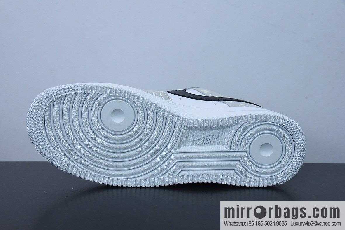 Louis Vuitton Louis Vuitton joint custom Nk Air Force 1 Low '07 Air Force low-top casual shoes, item number: BQ8988-108
