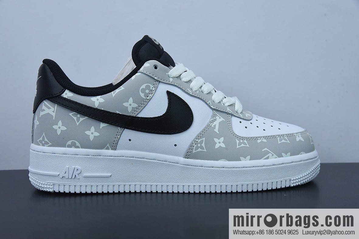 Louis Vuitton Louis Vuitton joint custom Nk Air Force 1 Low '07 Air Force low-top casual shoes, item number: BQ8988-108