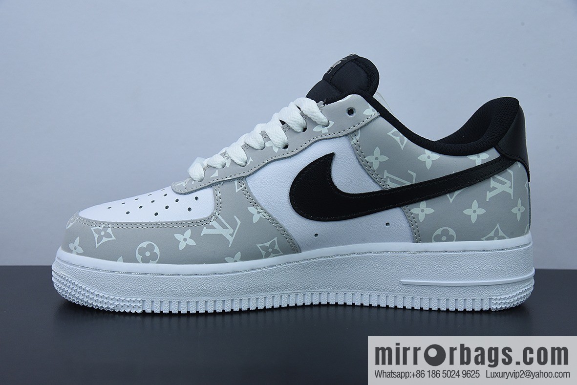 Louis Vuitton Louis Vuitton joint custom Nk Air Force 1 Low '07 Air Force low-top casual shoes, item number: BQ8988-108