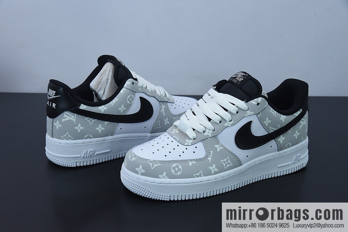Louis Vuitton Louis Vuitton joint custom Nk Air Force 1 Low '07 Air Force low-top casual shoes, item number: BQ8988-108