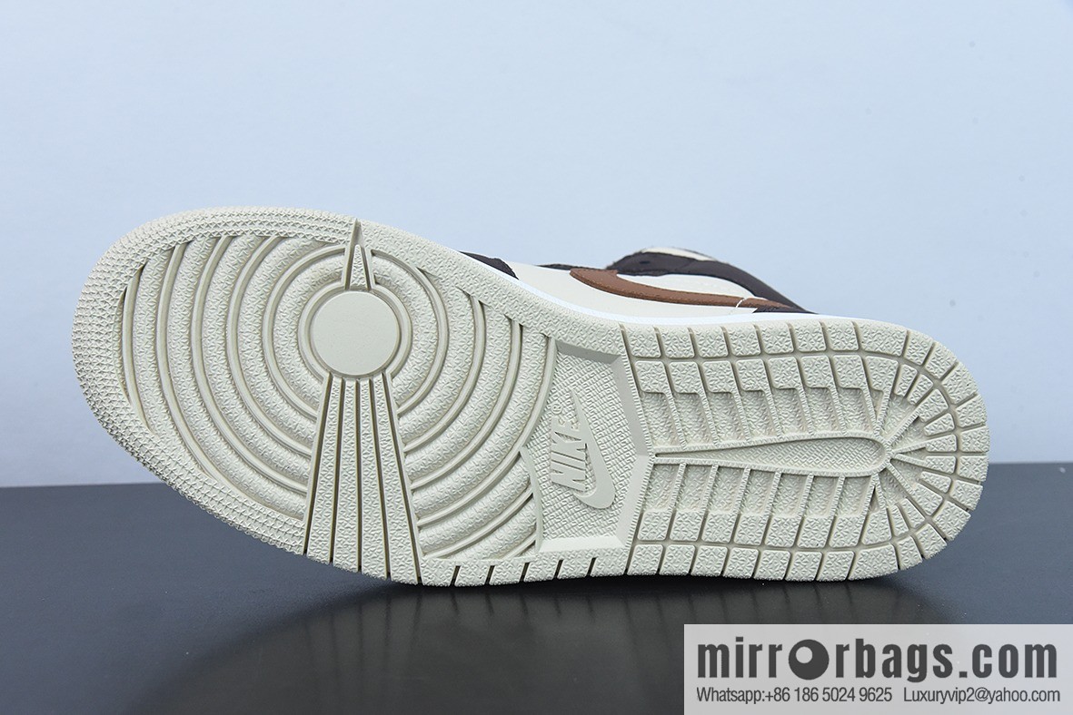 Air Jordan 1 Mid AJ1 Qiao 1 Zhongbang Cultural Basketball Shoes Basalt Brown, item number: DO6699-200
