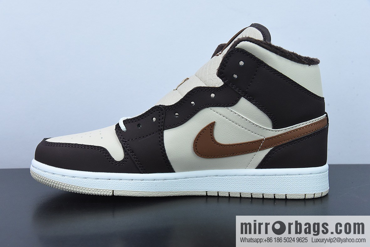 Air Jordan 1 Mid AJ1 Qiao 1 Zhongbang Cultural Basketball Shoes Basalt Brown, item number: DO6699-200