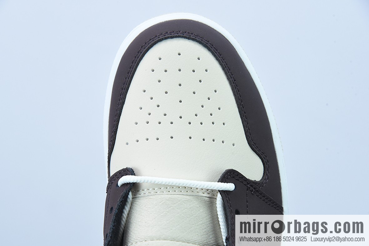 Air Jordan 1 Mid AJ1 Qiao 1 Zhongbang Cultural Basketball Shoes Basalt Brown, item number: DO6699-200