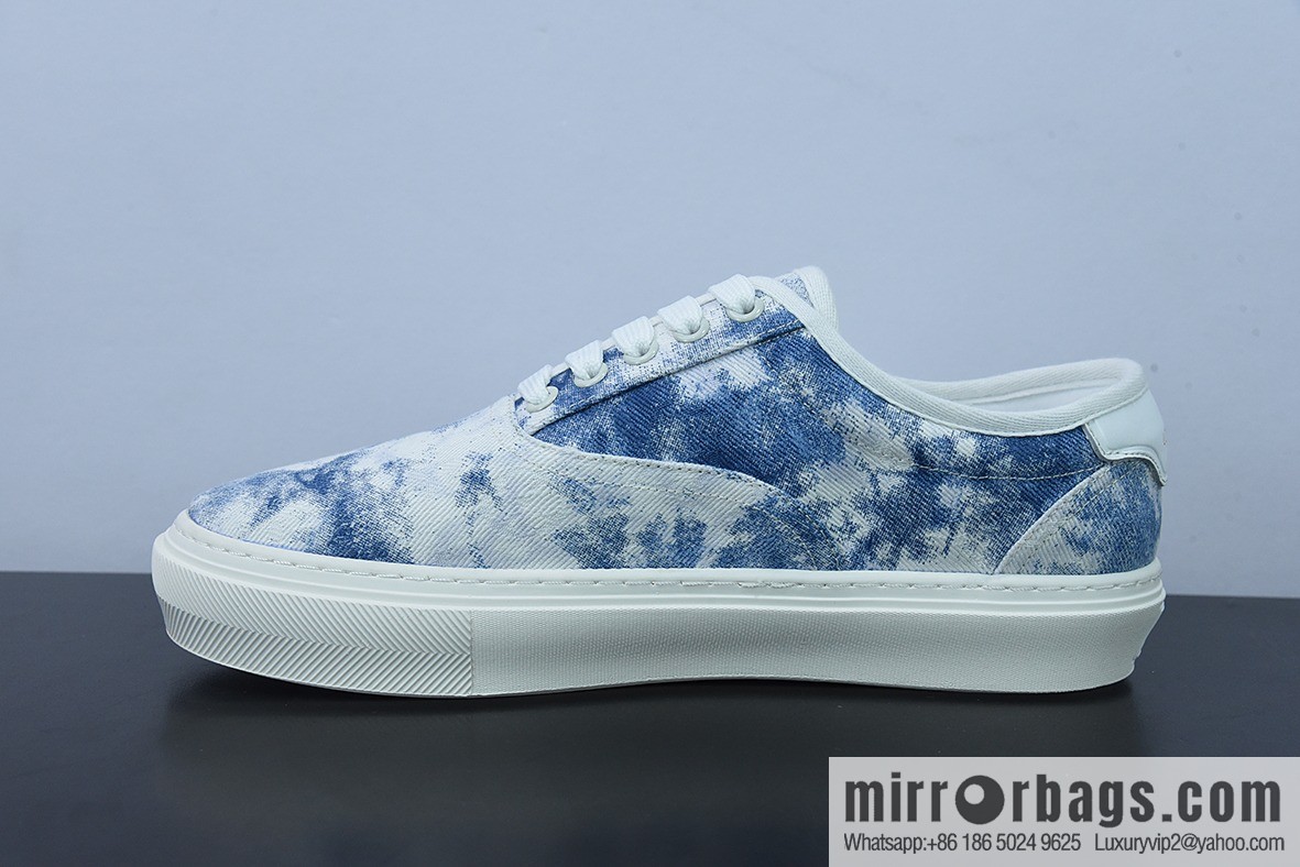 LV/Louis Vuitton G00H7 Donkey Home Series LV Denim Canvas Shoes, Denim Shoes
