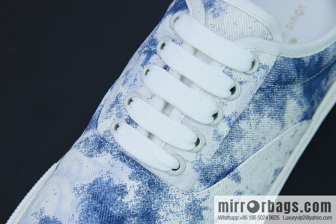 LV/Louis Vuitton G00H7 Donkey Home Series LV Denim Canvas Shoes, Denim Shoes