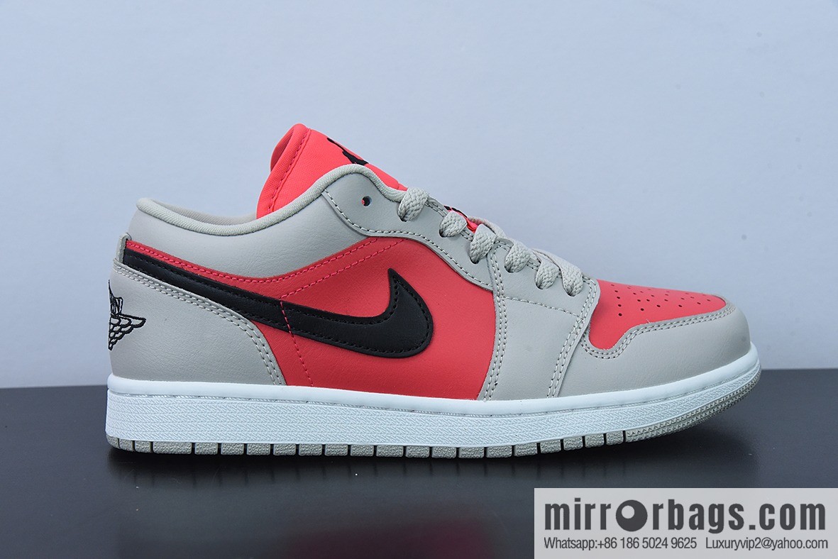 Air Jordan 1 AJ1 gray pink anti-infrared, low-top Unisex casual sneakers, item number: DC0774-060