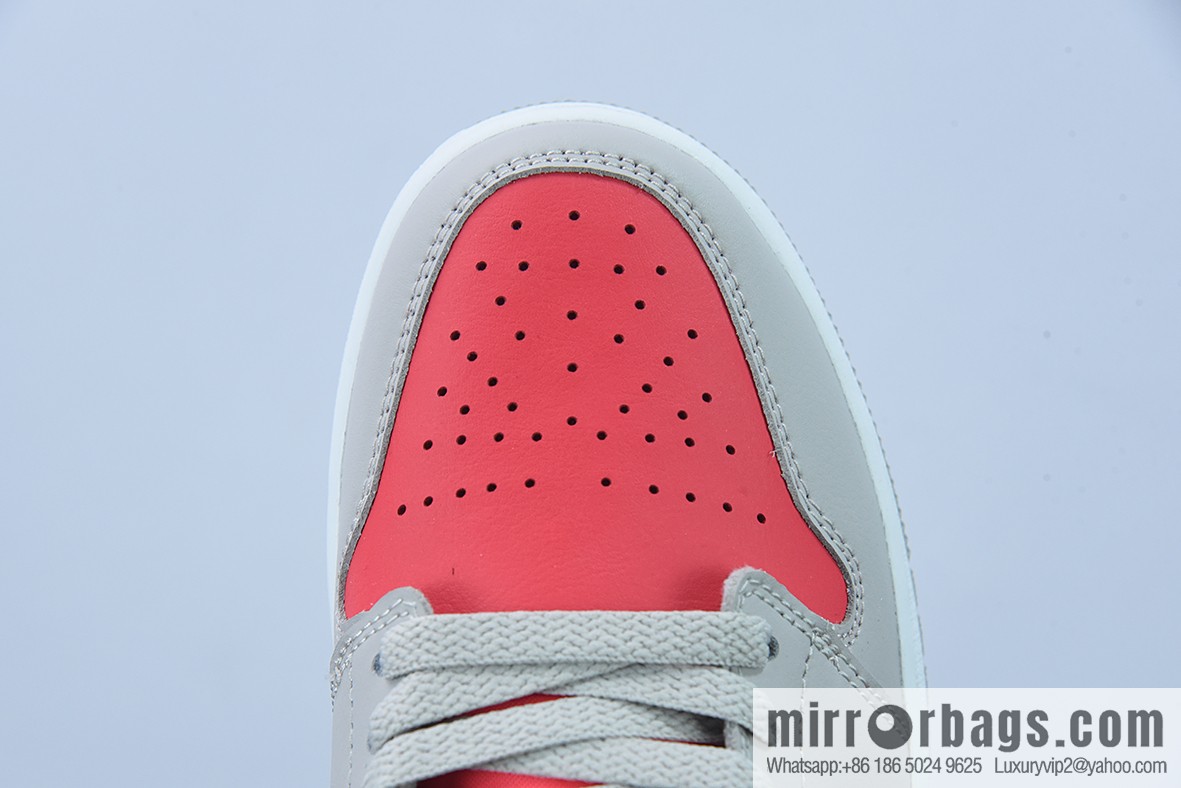 Air Jordan 1 AJ1 gray pink anti-infrared, low-top Unisex casual sneakers, item number: DC0774-060