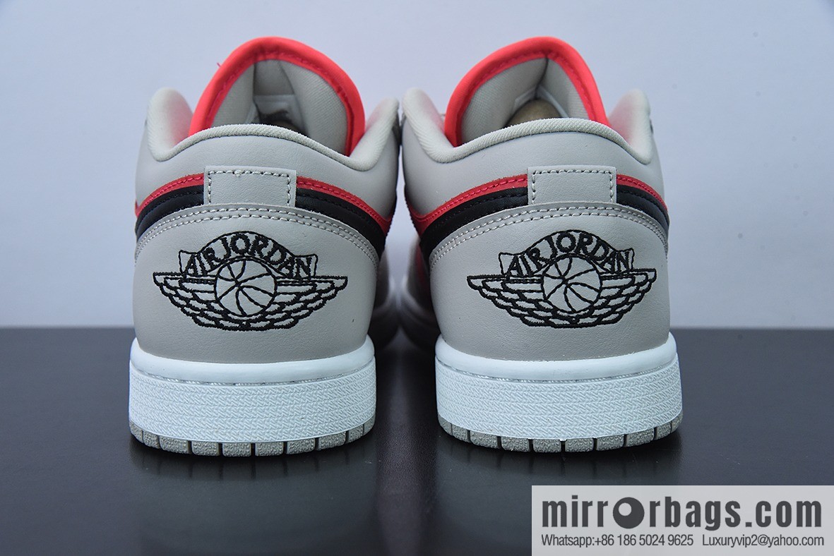 Air Jordan 1 AJ1 gray pink anti-infrared, low-top Unisex casual sneakers, item number: DC0774-060