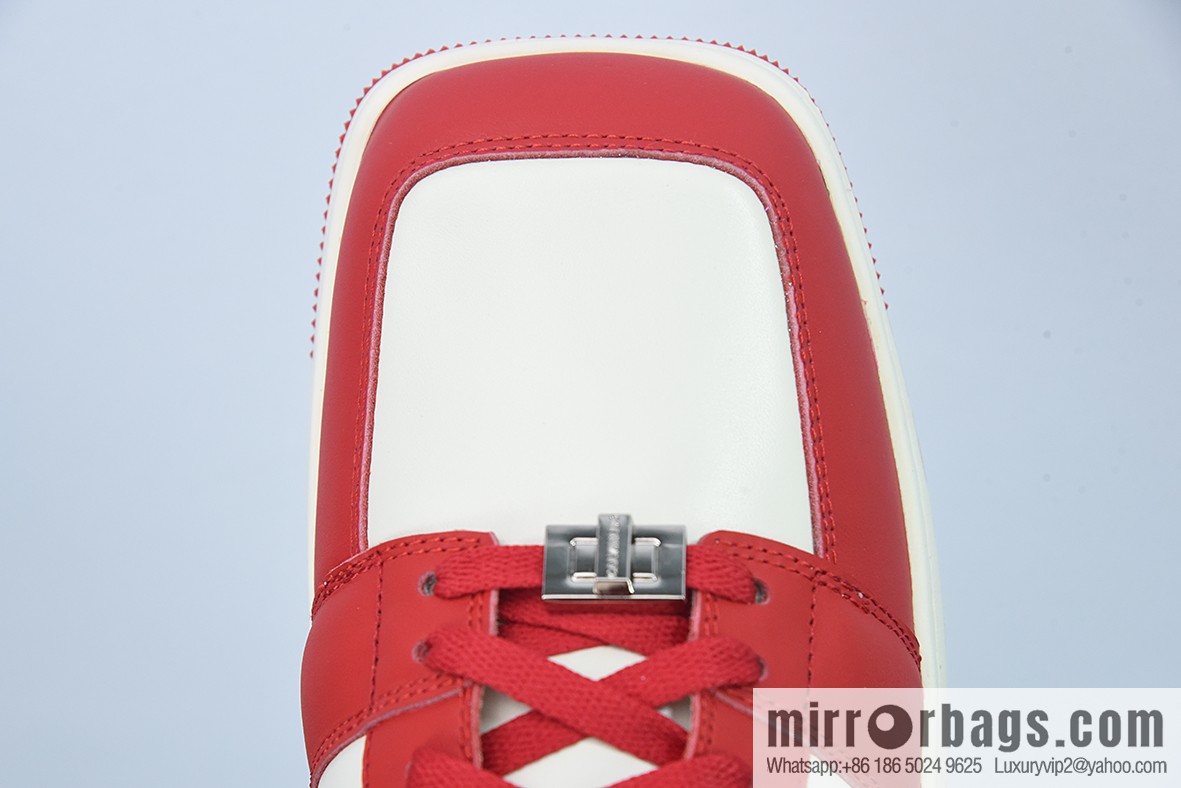 CALVINLUO granular first layer leather upper material #back help inner package soft calfskin low top sneakers