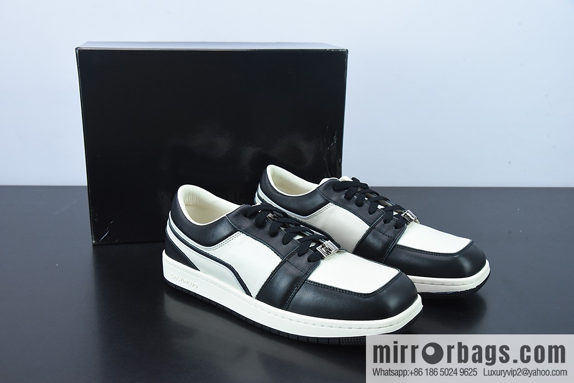 CALVINLUO granular first layer leather upper material #back help inner package soft calfskin low top sneakers