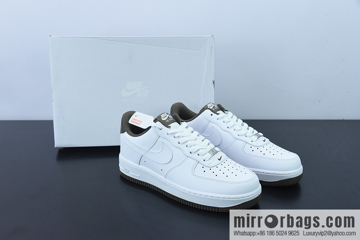 K05L3 Pure Original Air Force 1 Nike Low White Brown, Air Force One Low Help, Item Number: DO5220 162