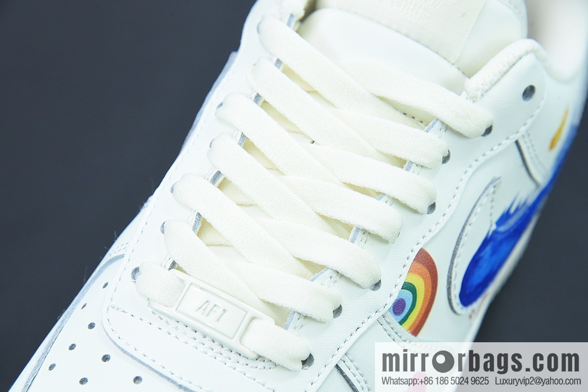 Nike Air Force 1 Low '07 rainbow graffiti, Air Force One low-top casual board shoe item number: CW2288-333