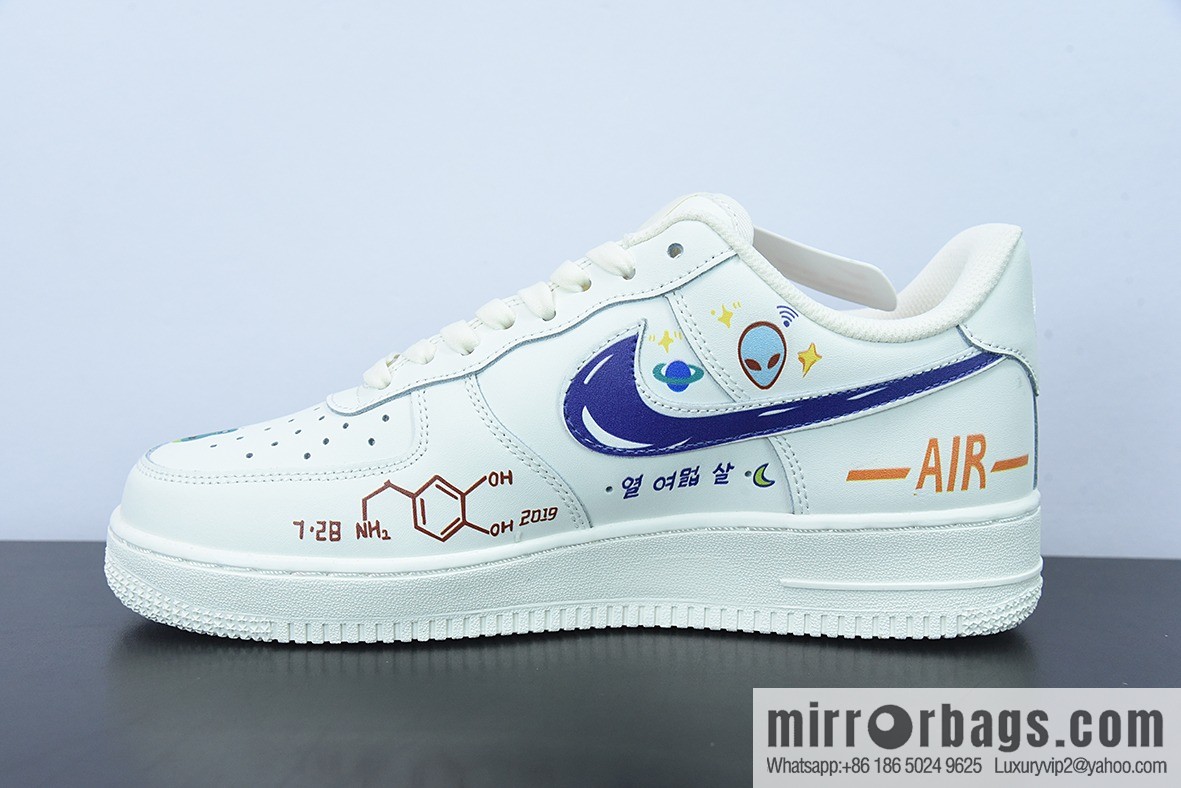 Nike Air Force 1 Low '07 rainbow graffiti, Air Force One low-top casual board shoe item number: CW2288-333