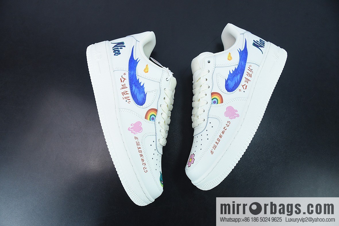 Nike Air Force 1 Low '07 rainbow graffiti, Air Force One low-top casual board shoe item number: CW2288-333