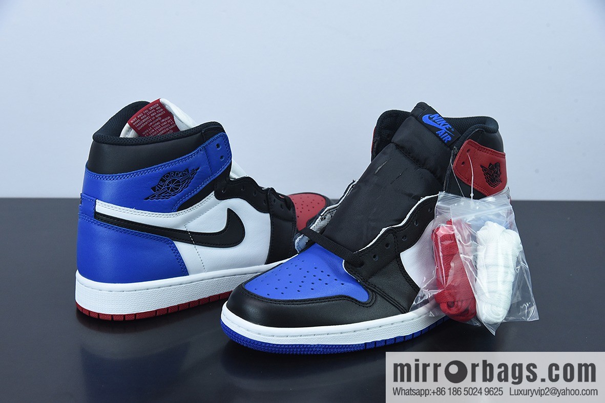 L00H6 Air Jordan 1 TOP3 AJ1 black and red mandarin duck AJ1 high-top basketball shoes, item number: 555088-026